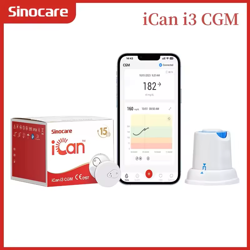 Sinocare iCan i3 CGM — 15-Day Continuous Glucose Monitor — view 1
