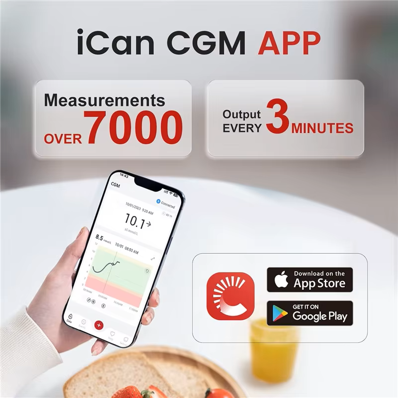 Sinocare iCan i3 CGM — 15-Day Continuous Glucose Monitor image 2
